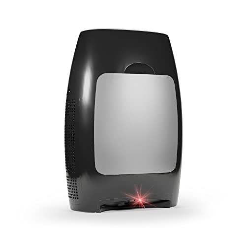 EyeVac Home Saugstation mit Sensortechnik, beutelloser Staubsauger-Kehrbesen, 1000 Watt, Silber
