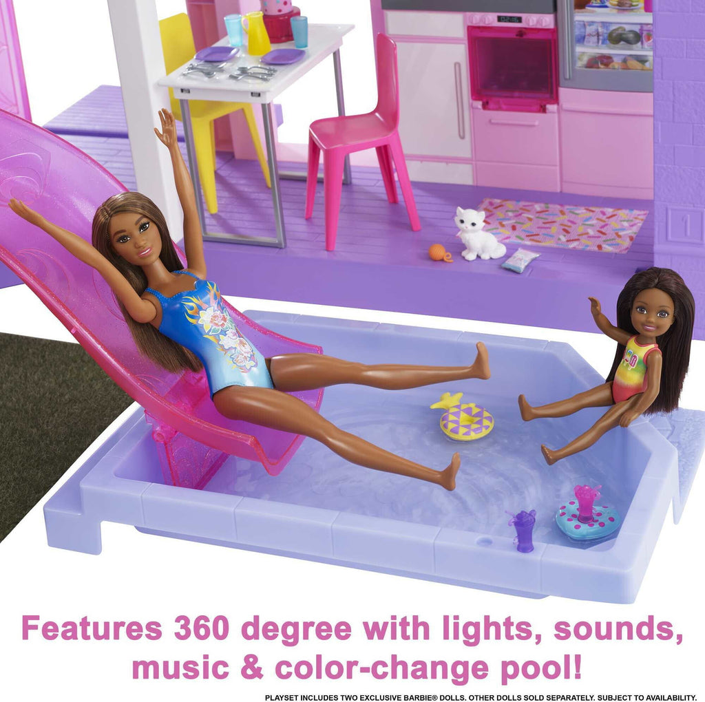 Barbie Deluxe Special Edition 60th DreamHouse Dollhouse Playset with 2 Dolls, Car and 100+ Pieces