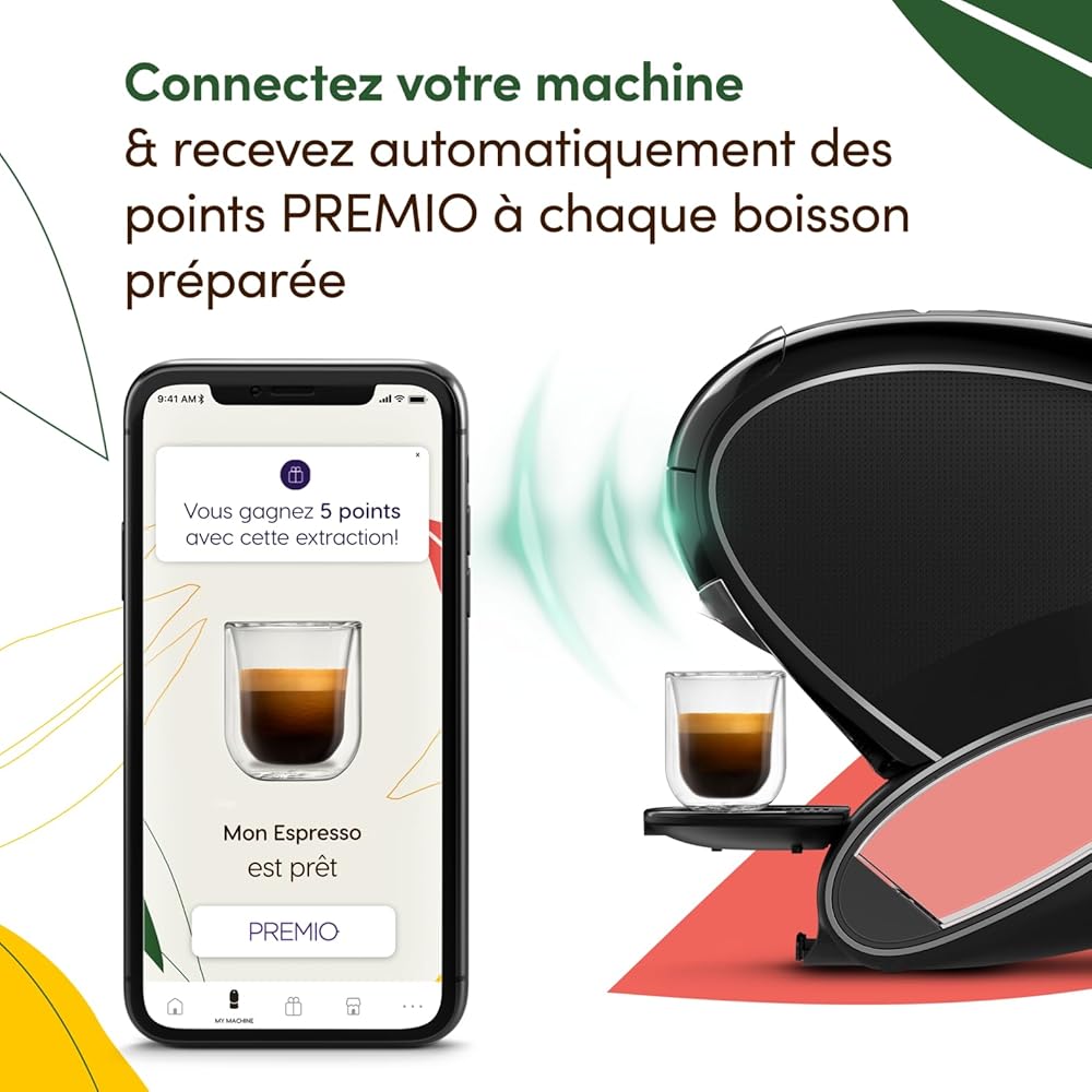 Dolce Gusto NEO Coffee Machine by Krups, Machine à café + 3 boites de dosettes compostables (Espresso, Lungo, Cappuccino), Cafetière multi-boissons connectée YY5242FD : Cuisine et Maison
