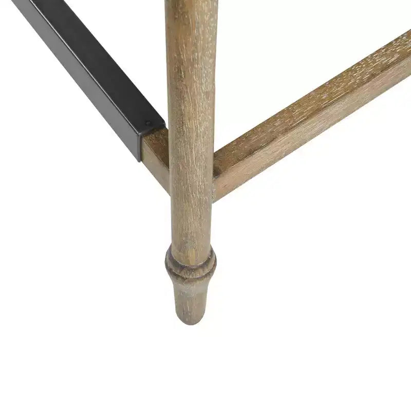 25" Delaney Upholstered Counter Height Barstool Blue - Martha Stewart: Square Seat, Wood Legs, Polyester Fabric