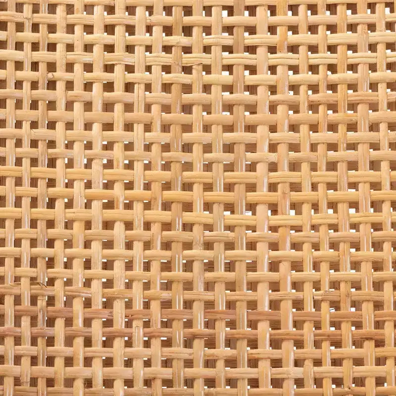 bali & pari Lesia Rattan and Mahogany Wood Dining Chair Set Natural/Walnut