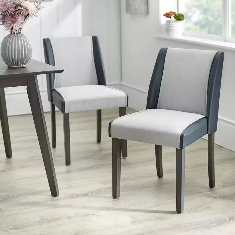 angelo:HOME Grayson Dining Chair Gray/Navy