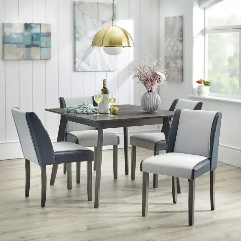 angelo:HOME Grayson Dining Chair Gray/Navy