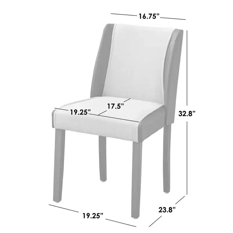 angelo:HOME Grayson Dining Chair Gray/Navy