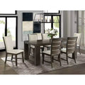 Jasper Slat Back Side Chair Set Toasted Walnut - Picket House Furnishings: Upholstered, Polyester, Wood Frame, 300lb Capacity