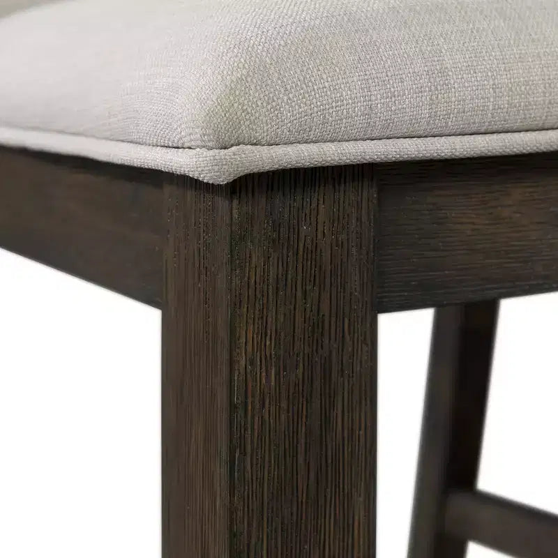 Jasper Slat Back Side Chair Set Toasted Walnut - Picket House Furnishings: Upholstered, Polyester, Wood Frame, 300lb Capacity