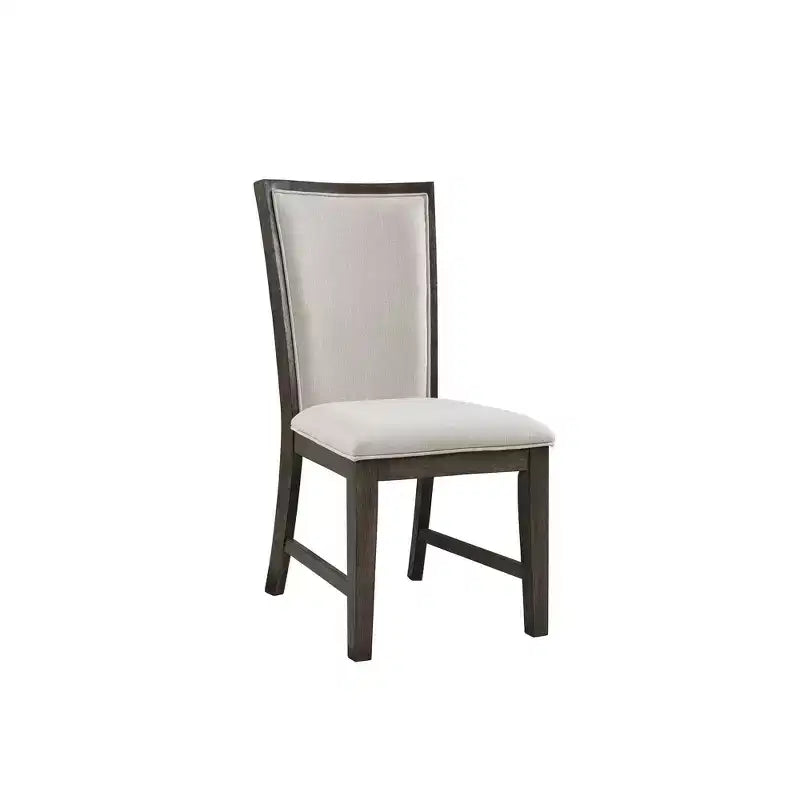 Jasper Slat Back Side Chair Set Toasted Walnut - Picket House Furnishings: Upholstered, Polyester, Wood Frame, 300lb Capacity