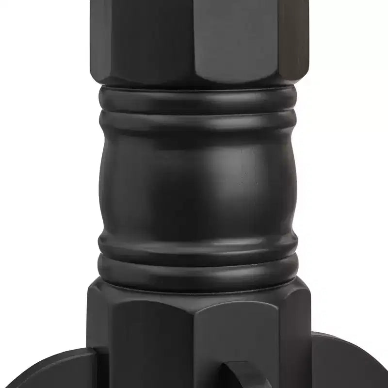 Buylateral 5pc Thorton Farmhouse 40" Round Dining Set Black