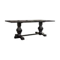 Morland Dining Table Vintage Black - Acme Furniture: Rectangular, Non-Extension, Seats 6