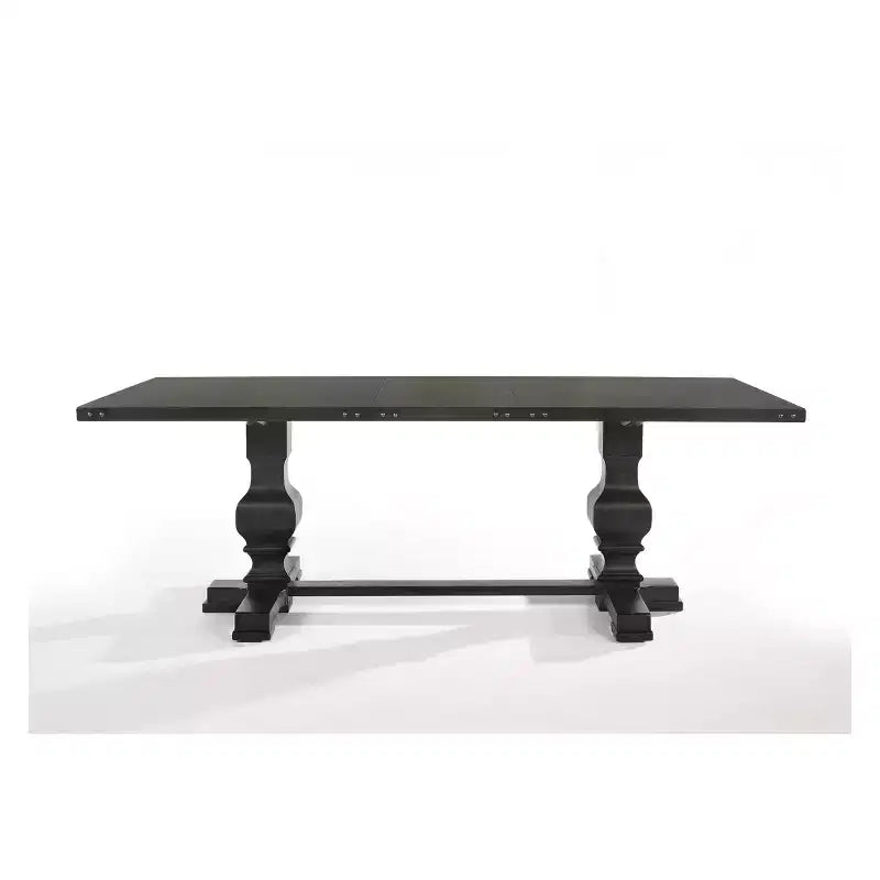 Morland Dining Table Vintage Black - Acme Furniture: Rectangular, Non-Extension, Seats 6