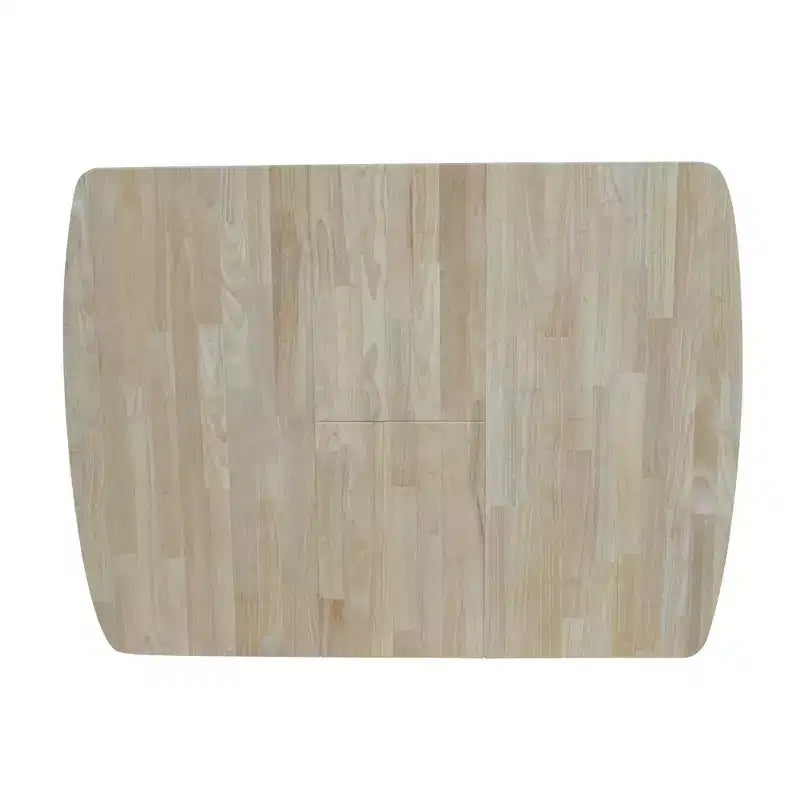 36" Extendable Dining Table with Butterflyand Shaker Styled Legs Unfinished - International Concepts