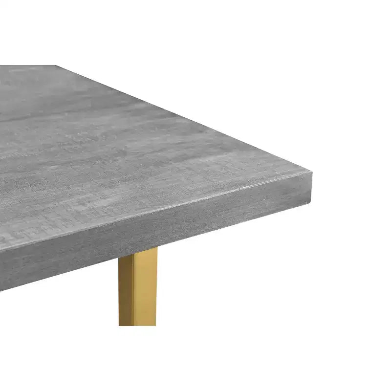 60" Raven Mango Wood Dining Table with Gold/Gray - Timbergirl