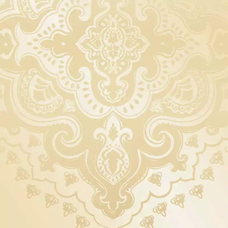 Oriental Furniture 6" Double Sided Mandala Pattern Canvas Room Divider Ivory: Adjustable 3-Panel Biombo, Spruce Wood Frame