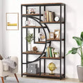 LITTLE TREE 68.89" 5 Tier Etagere Bookcase Brown