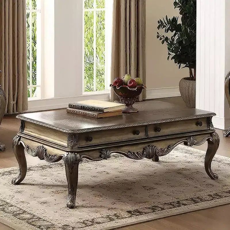 Acme Furniture Ragenardus Coffee Table Vintage Oak Finish