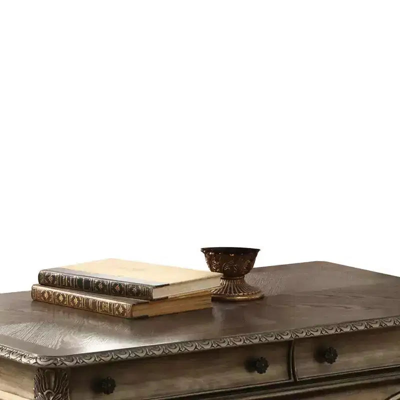 Acme Furniture Ragenardus Coffee Table Vintage Oak Finish