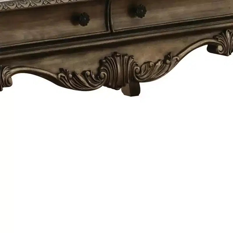 Acme Furniture Ragenardus Coffee Table Vintage Oak Finish
