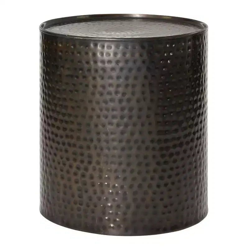 Metal Cylinder Accent Tables (Set of 3) Brown - Olivia & May