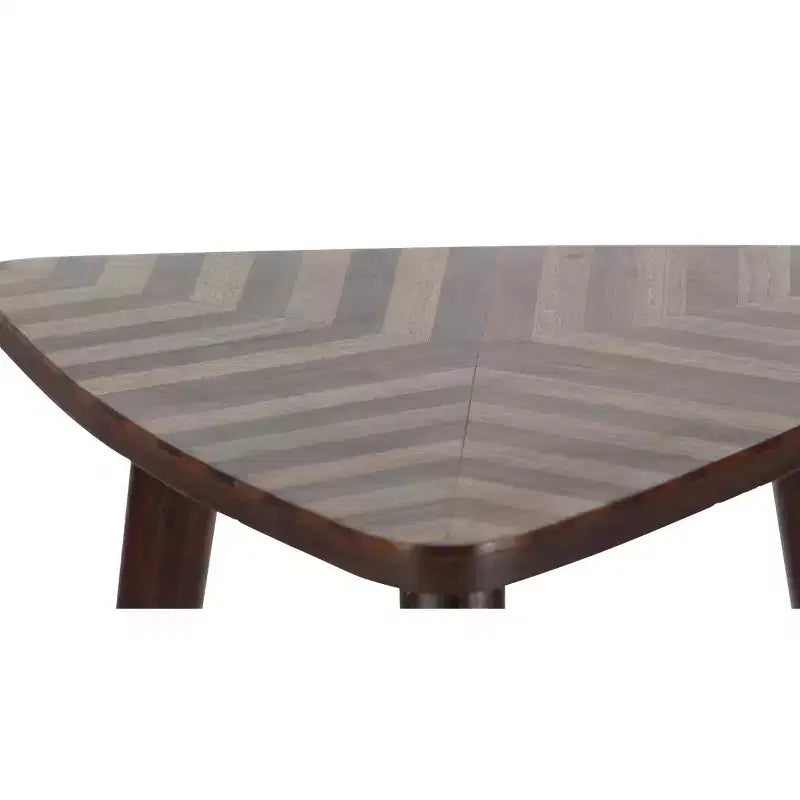Modern Mango Wood Accent Table Dark Brown - Olivia & May: Compact, Splayed Legs, Indoor Use