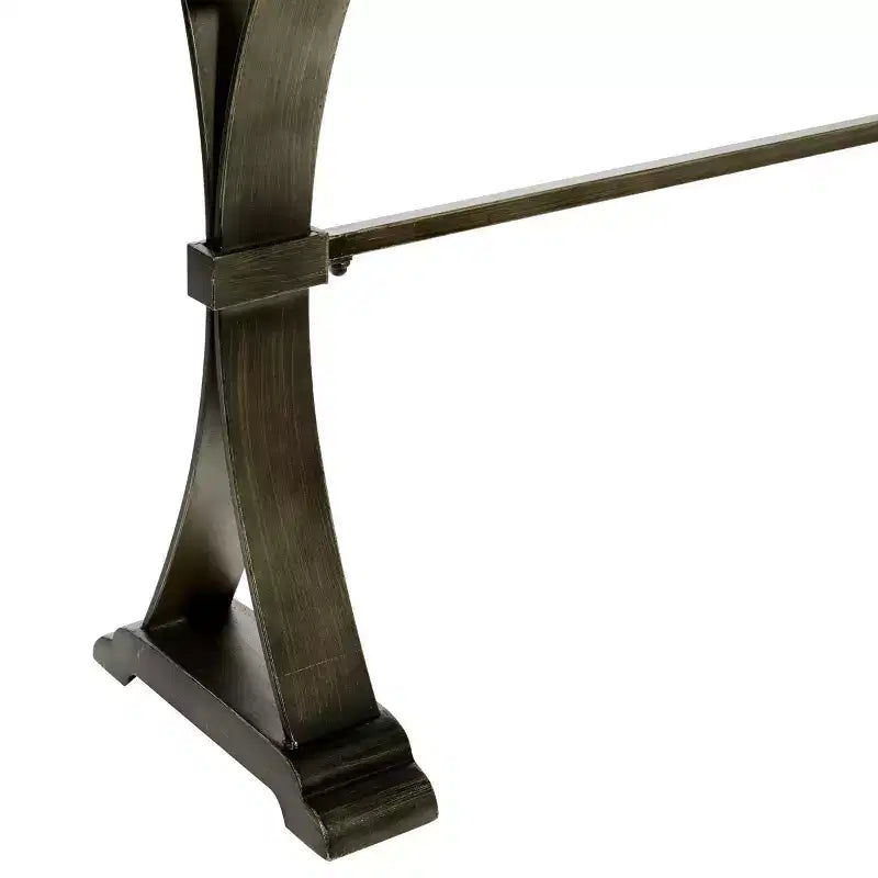 Industrial Wood Console Table Brown - Olivia & May