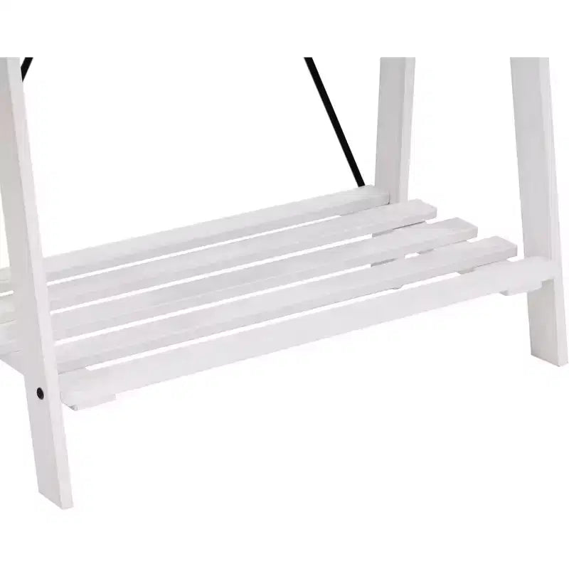 68" Solid Wood X Back Angled Hall Tree White Wash - Saracina Home: Pine Construction, Metal Hooks, Slatted Shelf