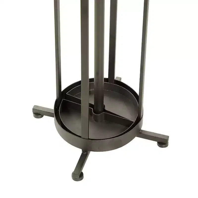 Industrial Iron Coat Rack Black - Olivia & May: Entryway, Lobby Storage, No Assembly Required