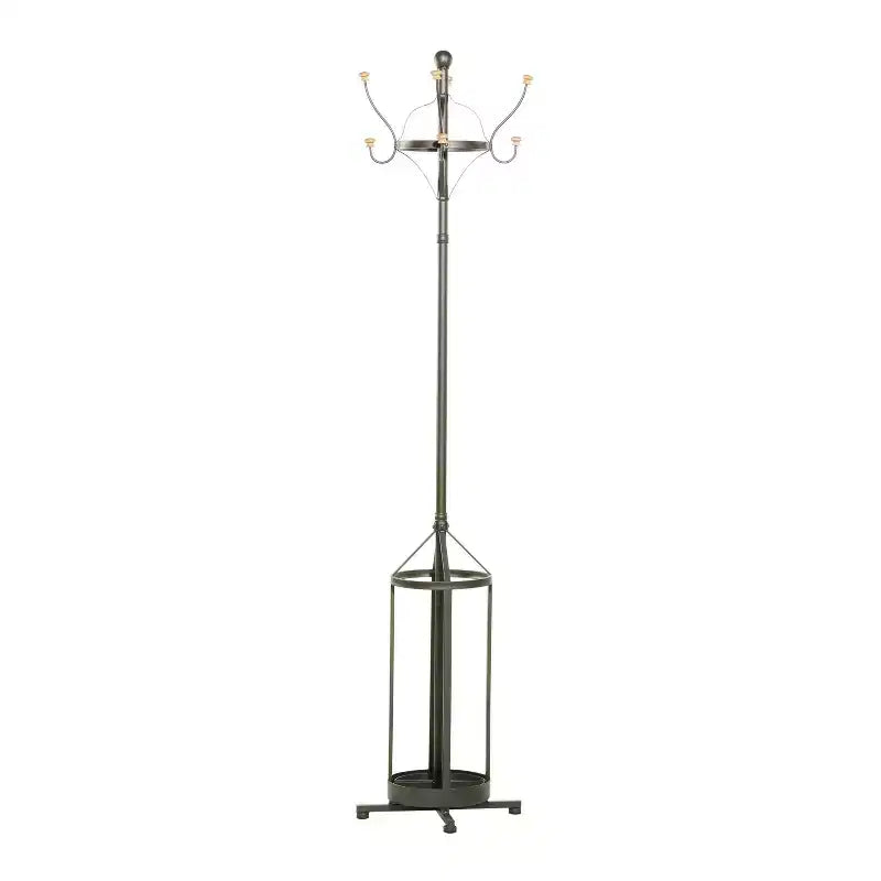 Industrial Iron Coat Rack Black - Olivia & May: Entryway, Lobby Storage, No Assembly Required