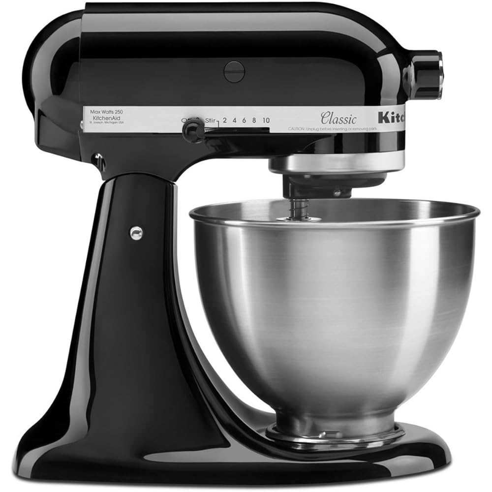 KitchenAid 5K45SSEOB Classic Robot pâtissier Noir 4,3 L : Cuisine et Maison