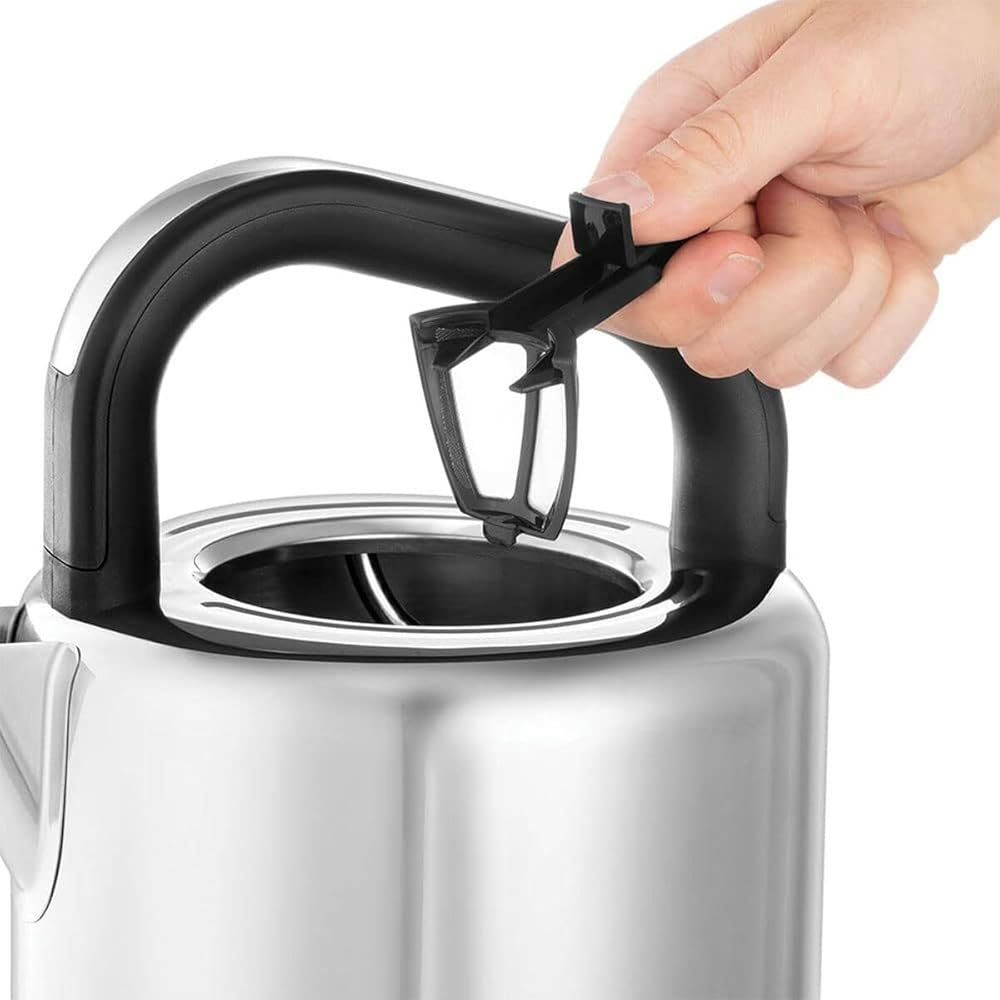 Russell Hobbs Bouilloire Electrique [Design Retro Premium] Distinctions Titanium (1,5L, 2400W, Ebullition Rapide,Ecoulement Parfait,Ouverture Facile, Ergonomique,Filtre anticalcaire amovible) 26422-70 : Cuisine et Maison