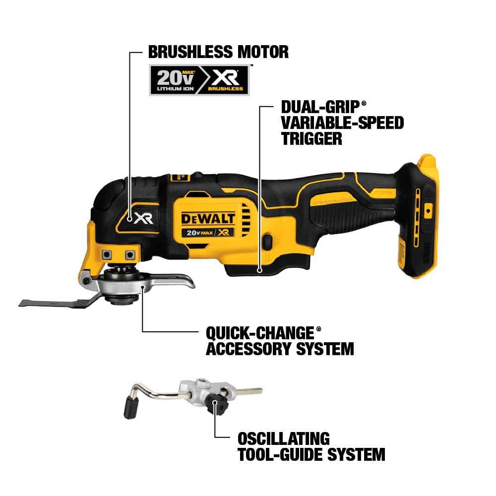 20V MAX Cordless 6 Tool Combo Kit with (2) 20V 5.0Ah Batteries and Charger DCK694P2