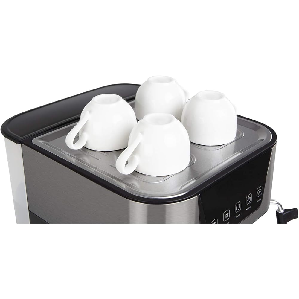 Orbegozo Ex 6000 - Cafetière à expresso et à cappuccino, pression de 20 bar, réservoir de 1,5 l, convient pour les dosettes, 1050 W, noir : Orbegozo: Cuisine et Maison