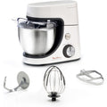 Moulinex Robot pâtissier, Capacité bol 4,6 L, 8 vitesses + Pulse, Technologie Fouet Whisk pour un fouettage parfait, Batteur et pétrin en fonte d'aluminium, 1100 W, Masterchef Gourmet blanc QA510110 : Cuisine et Maison