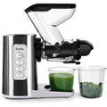 Fretta Extracteur de Jus à Froid avec Large Goulotte 76mm, Sans BPA & Corps en acier inoxydable, Extraction Lente pour Maximum de Nutriments, Facile à Nettoyer : Cuisine et Maison