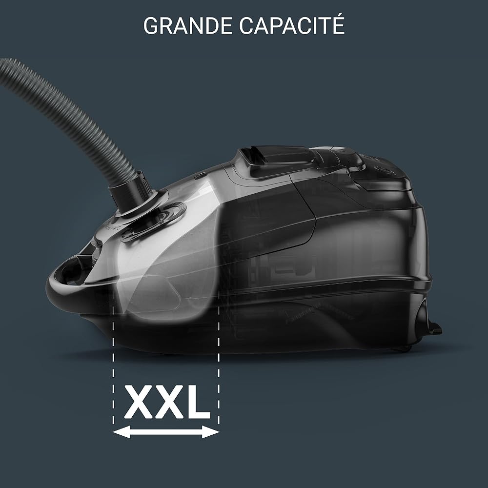 ROWENTA Silence Force Effitech Aspirateur avec Sac, Silencieux 57 DB(A), Basse consommation, Haute Filtration, Rayon d'action 12 m, Fabriqué en France RO7451EA, Bleu : Cuisine et Maison