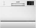 TD602E-W Lave-vaisselle compact pose libre, écran LED, 6,5 litres, blanc