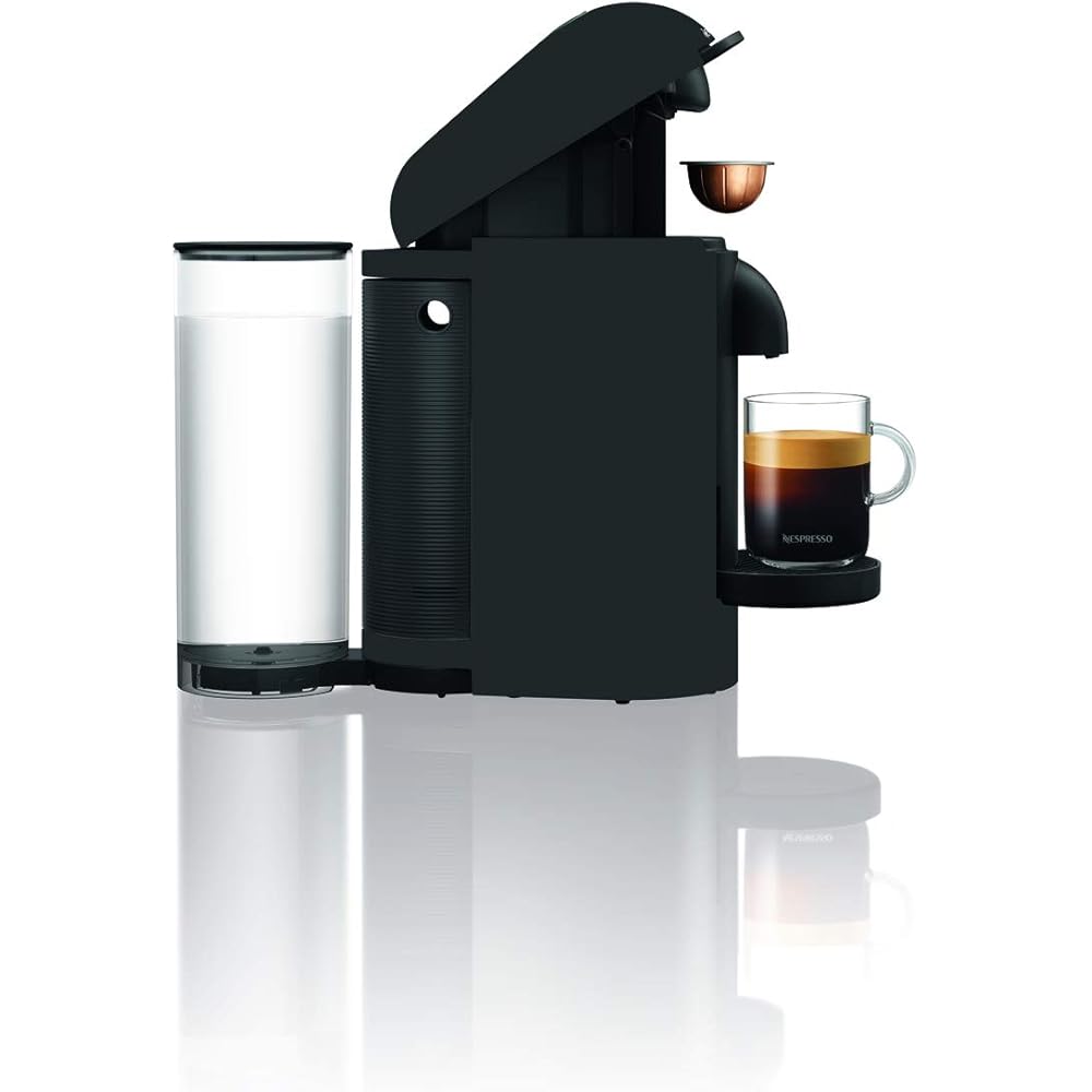 Machine à Café Nespresso Krups Vertuo Plus Noir Mat Cafetière Espresso YY3922FD : Cuisine et Maison