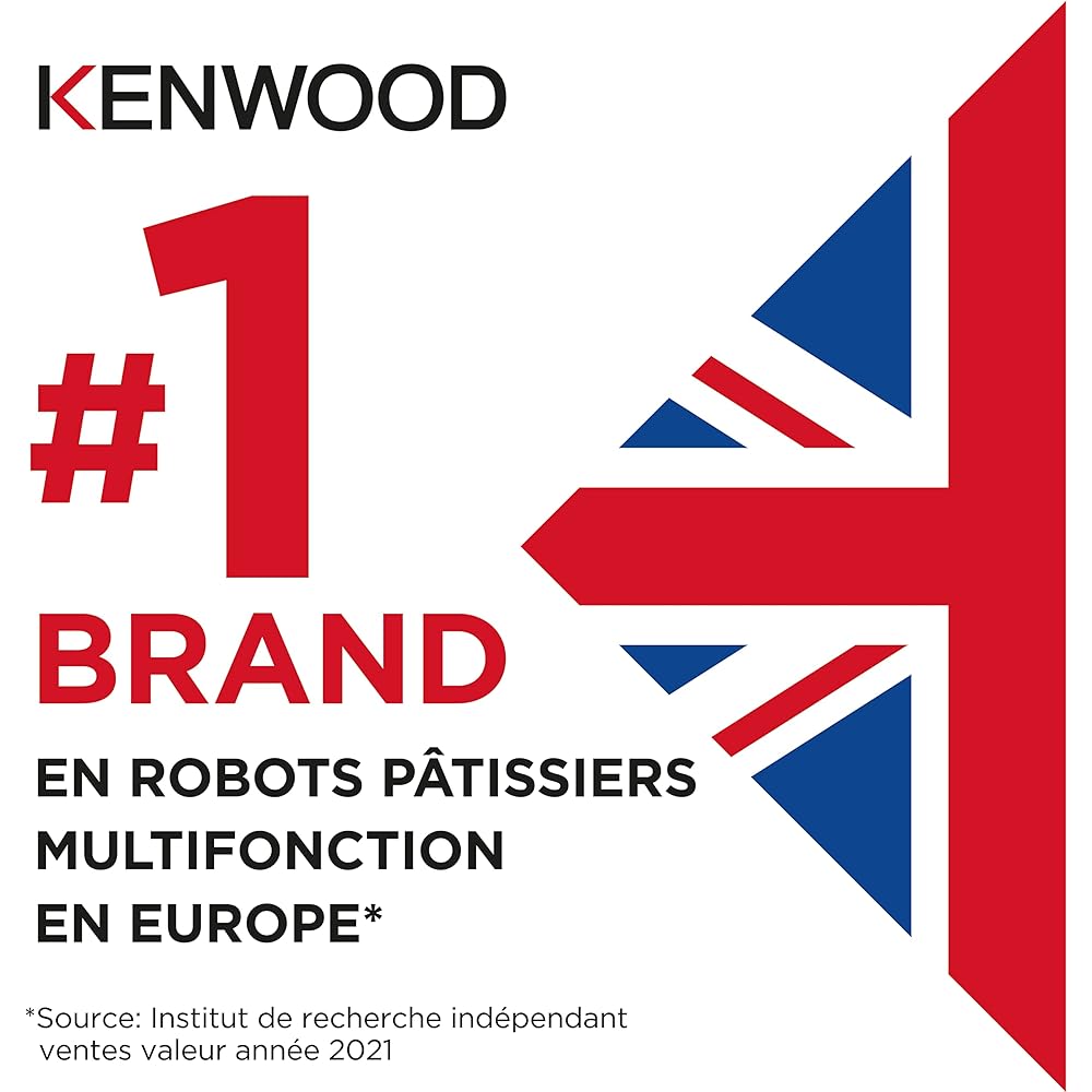 Kenwood Titanium Chef Patissier XL KWL90.034SI, Robot Patissier Balance Intégrée, Batteur K, Pétrin, Fouet, Batteur Souple, Deux Bols, Couvercle Anti-Projections, 1400W, Acier, Argent : Cuisine et Maison