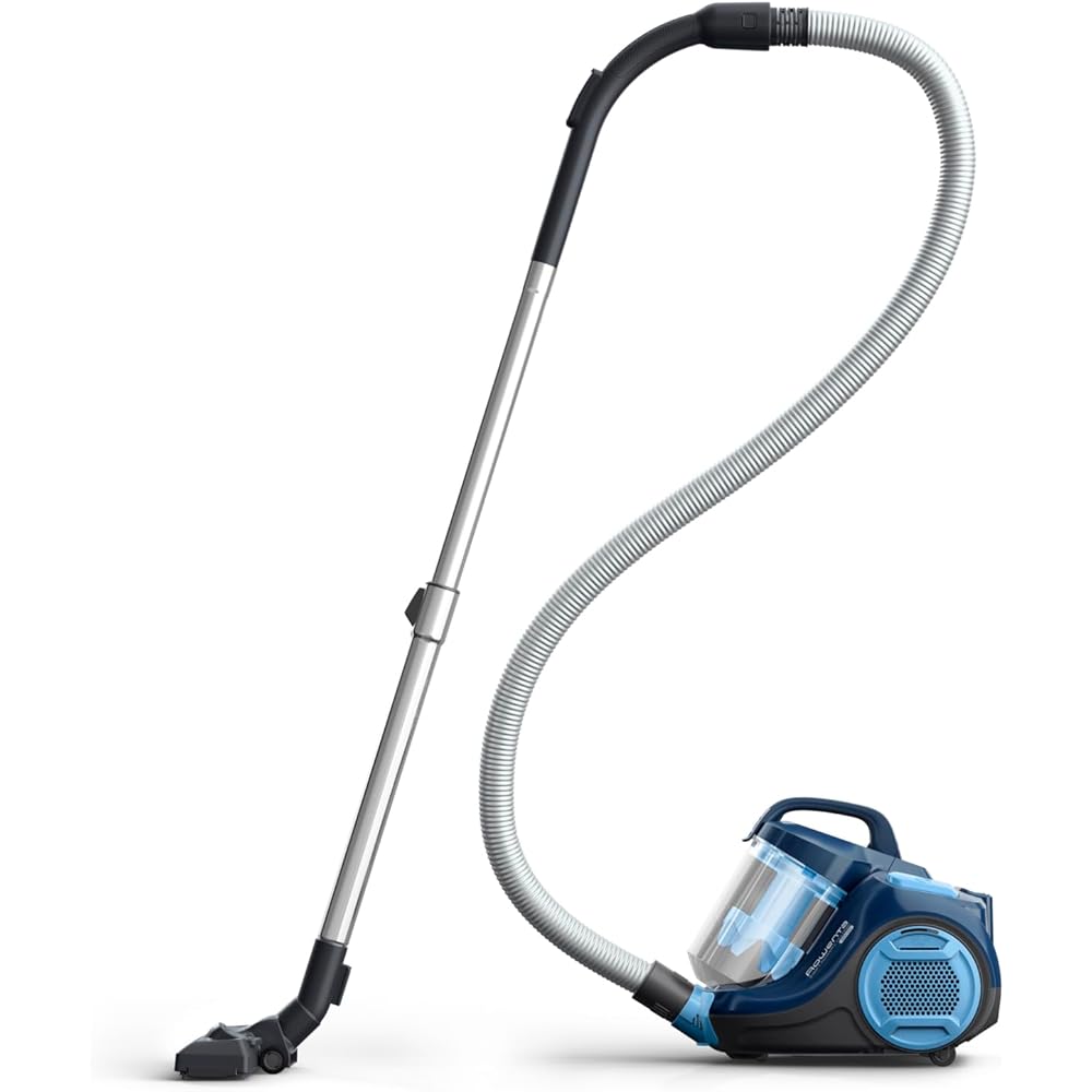 Rowenta Swift Power Cyclonic Aspirateur sans sac, Puissance 900 W max, Compact, Haute filtration, Nombreux accessoires RO2981EA, Bleu, Única : Cuisine et Maison