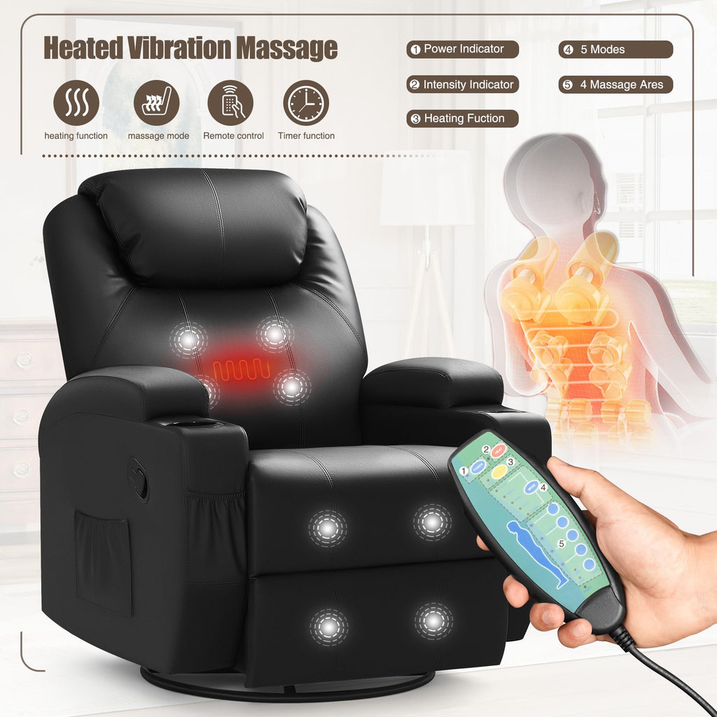 JUMMICO Relaxsessel mit Massage- & Heizfunktion