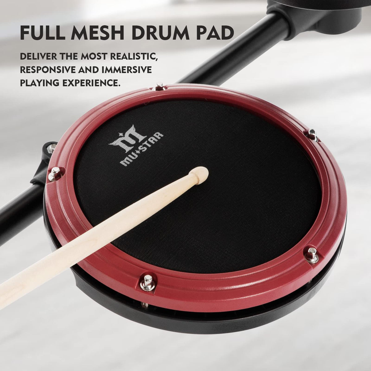 MUSTAR E-Drum-Set, elektronisches Schlagzeug