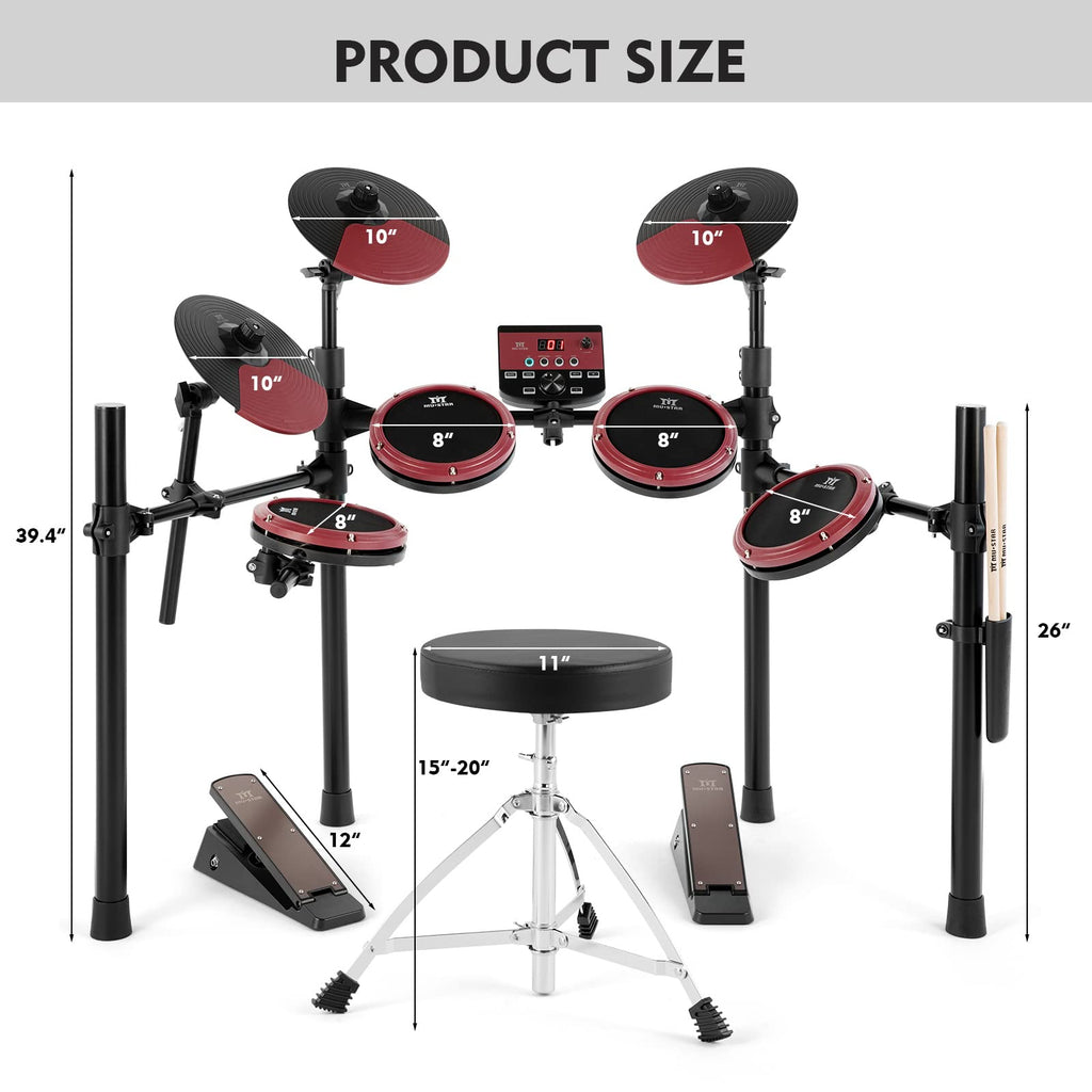 MUSTAR E-Drum-Set, elektronisches Schlagzeug