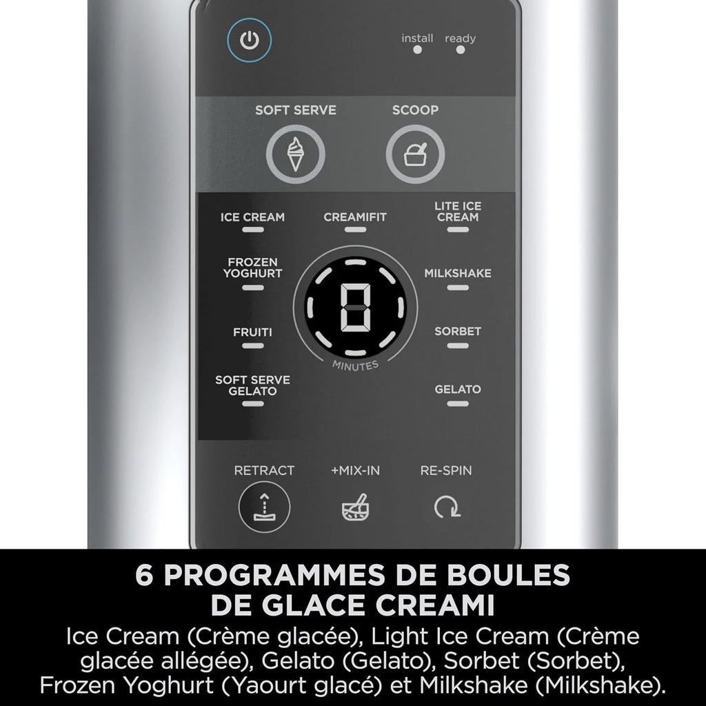 CREAMi Scoop et Swirl Machine a Glace et Sorbetière, 13 modes, Avec 2 pots, NC701EU