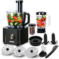 TopStrong Robot Cuisine Multifonction,1100W Robot Multifonction,11 en 1 Robot Culinaire inclus Hachoir, Crochet Pétrisseur,Mixeur, Presse-agrumes et Moulin à Café, 3,2L Bol et 1,5L Blender : Cuisine et Maison