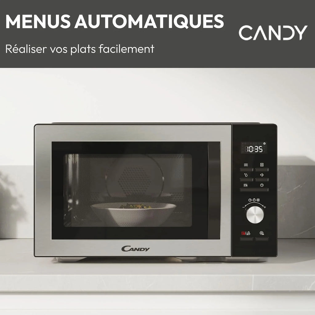 Essenza CMWA32EDLB Four Micro-ondes 1000W 32L Digital, Fonction Décongélation et Nettoyage Auto