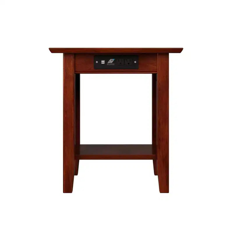 Nantucket End Table with Charger - AFI