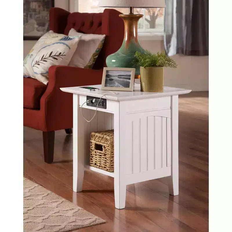 Nantucket End Table with Charger - AFI