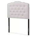 Lucy Modern And Contemporary Fabric Headboard Grayish Beige - Baxton Studio