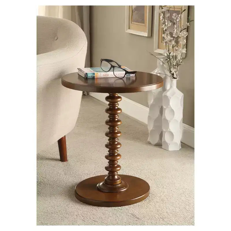 Acton Single Leg End Table - Acme