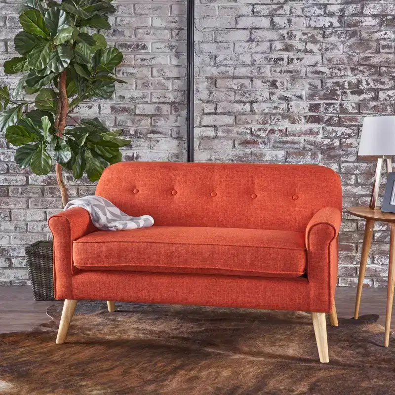 Mariah Mid-Century Loveseat - Christopher Knight Home