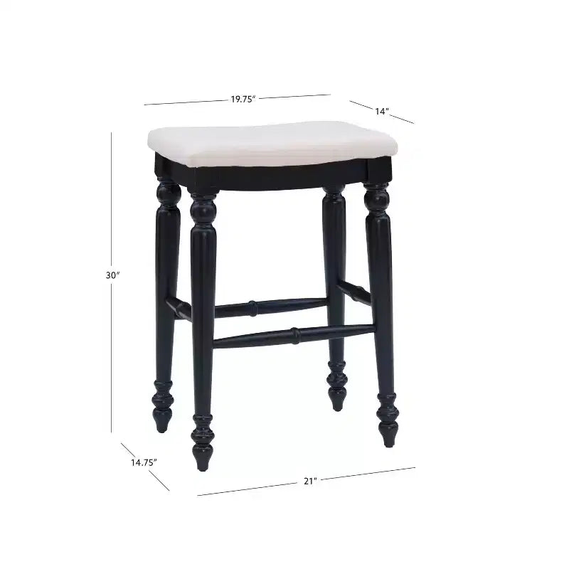 Marino Backless Barstool Wood - Linon